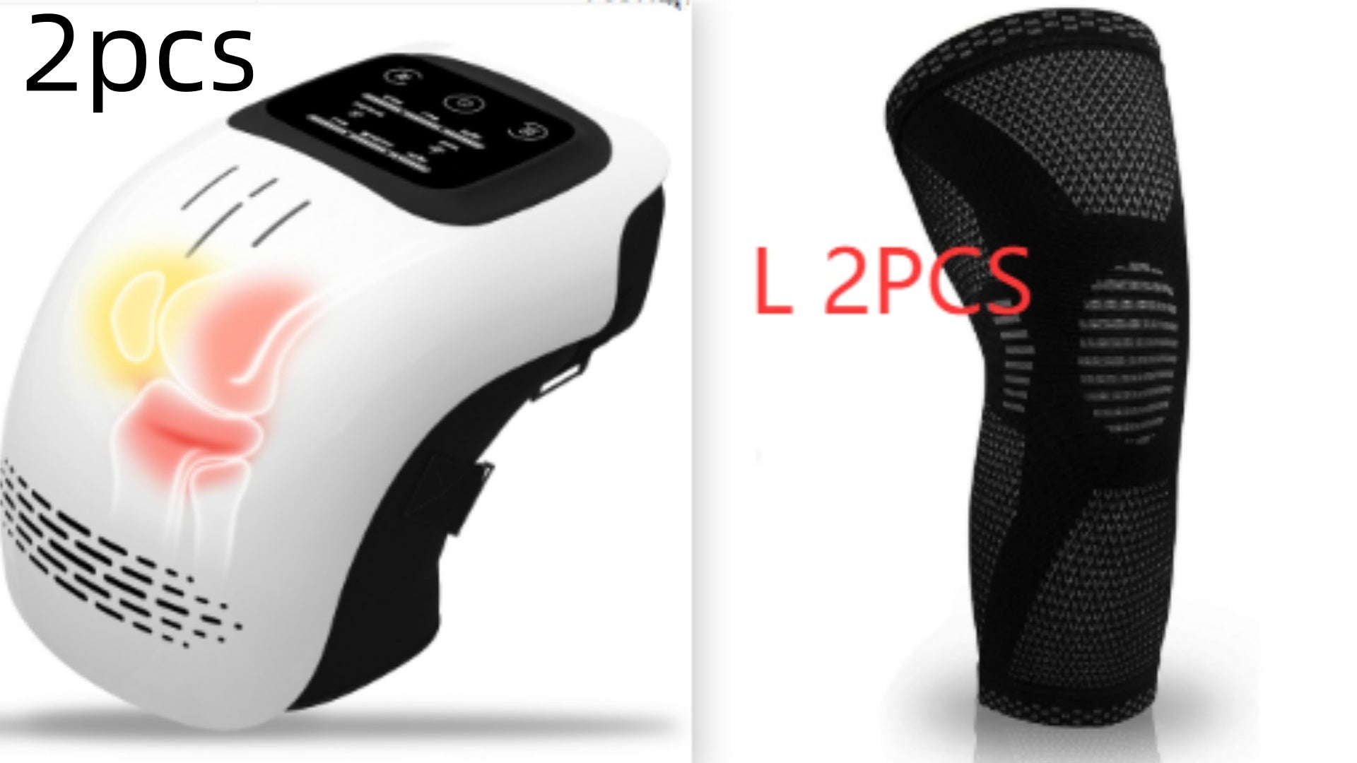 Intelligent Home Use Electric Intelligent Kneading Heating Knee Massager Rechargeable Pain Relief Infrared Laser Vibration Knee Massager