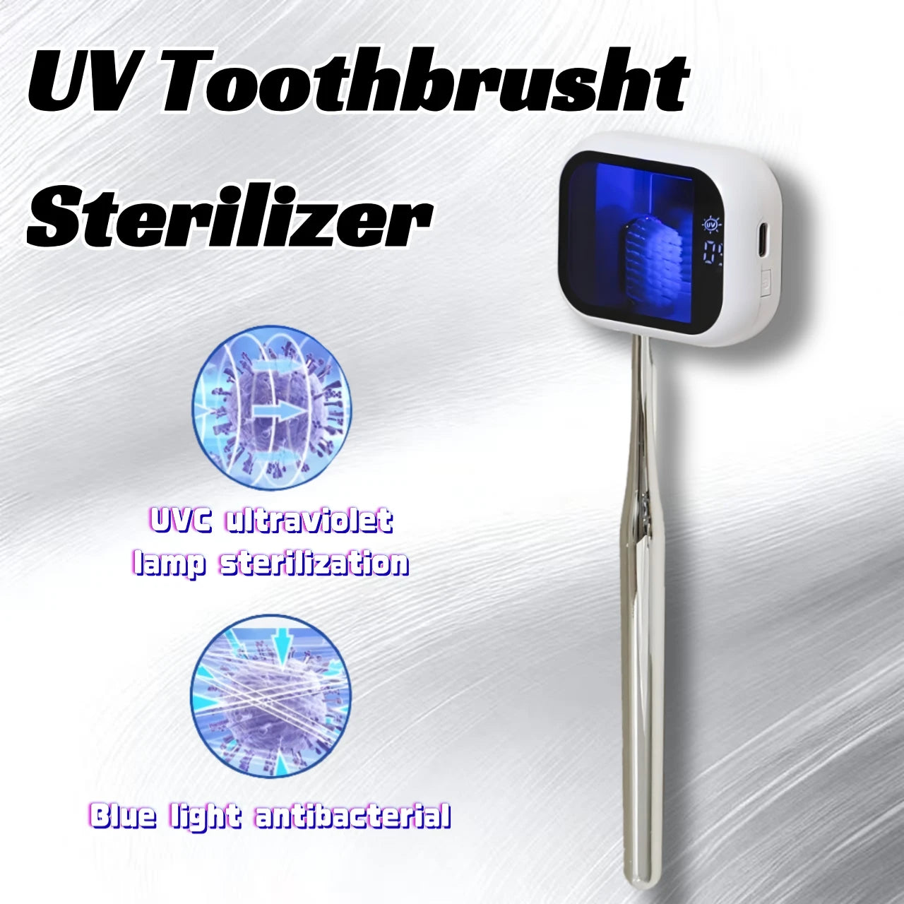 Mini Pocket UV Toothbrush Sanitizer