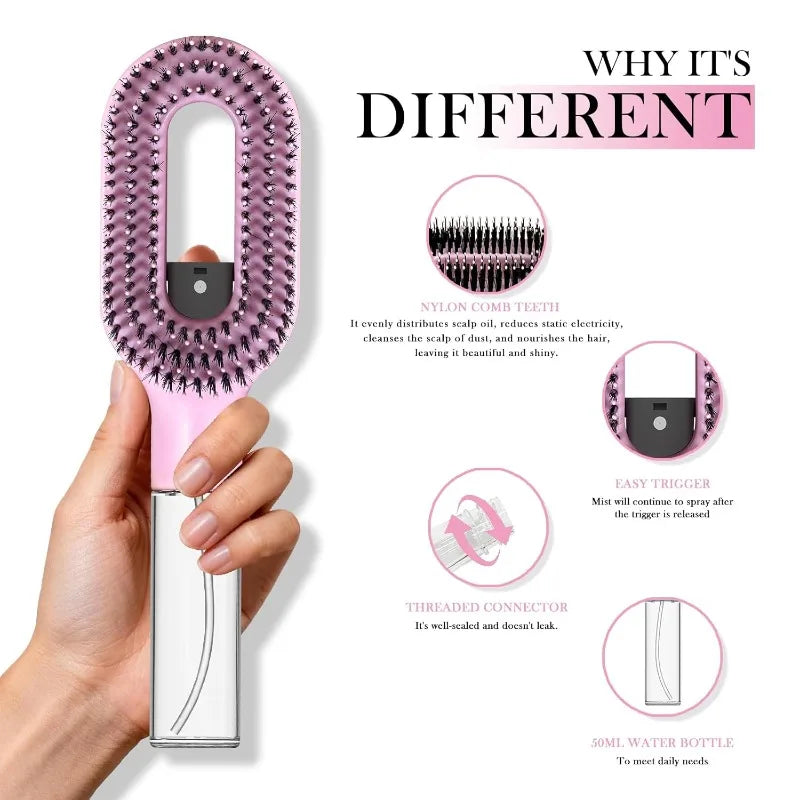 Spray Glide Detangling Hair Brush