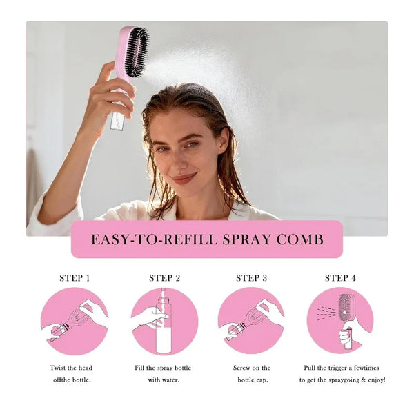 Spray Glide Detangling Hair Brush